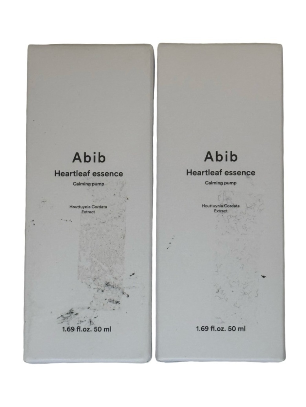 Abib Heartleaf Essence Calming Pump 2-Pack K-Beauty Soothing Serum 50ml x2 NIB